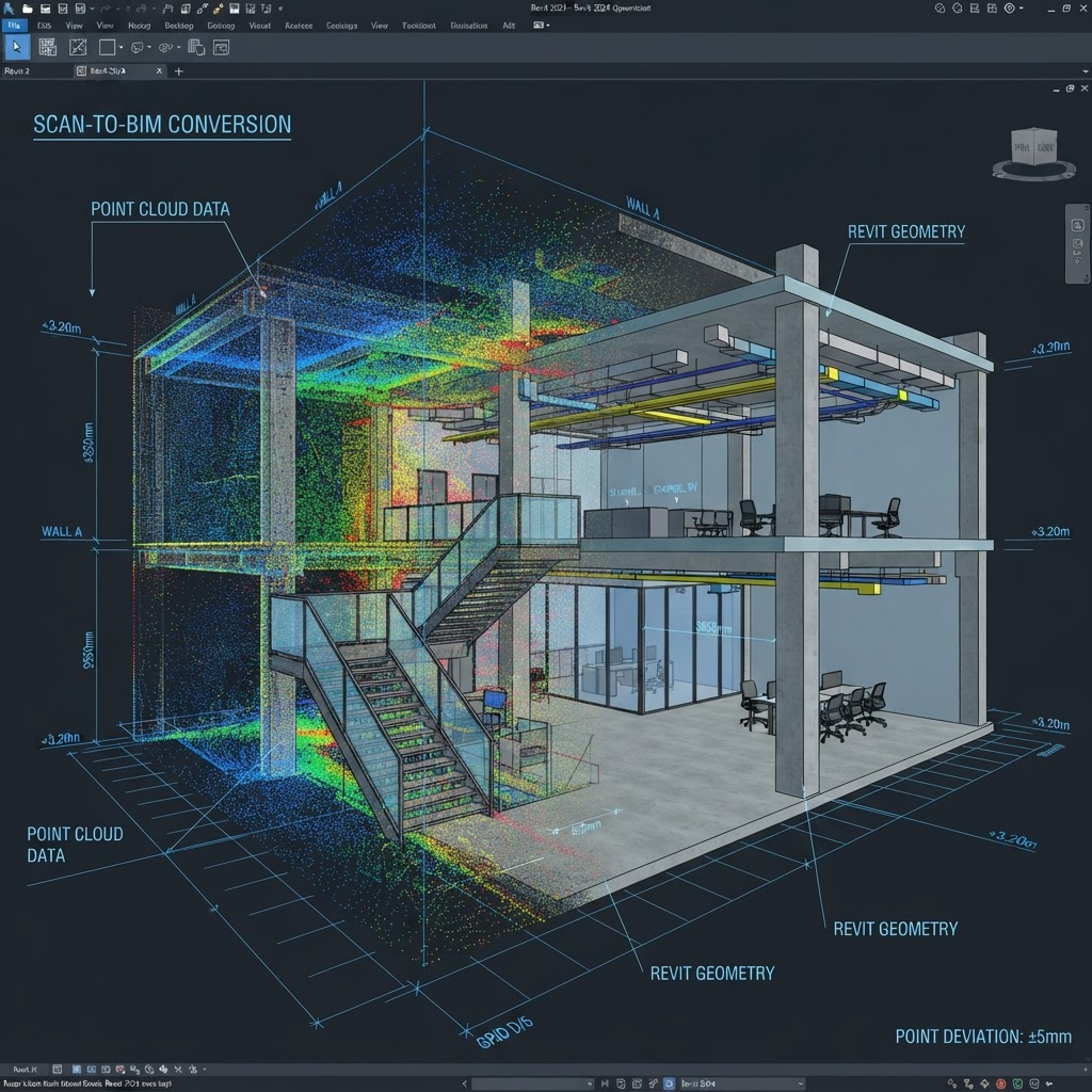 Point Cloud to BIM sample