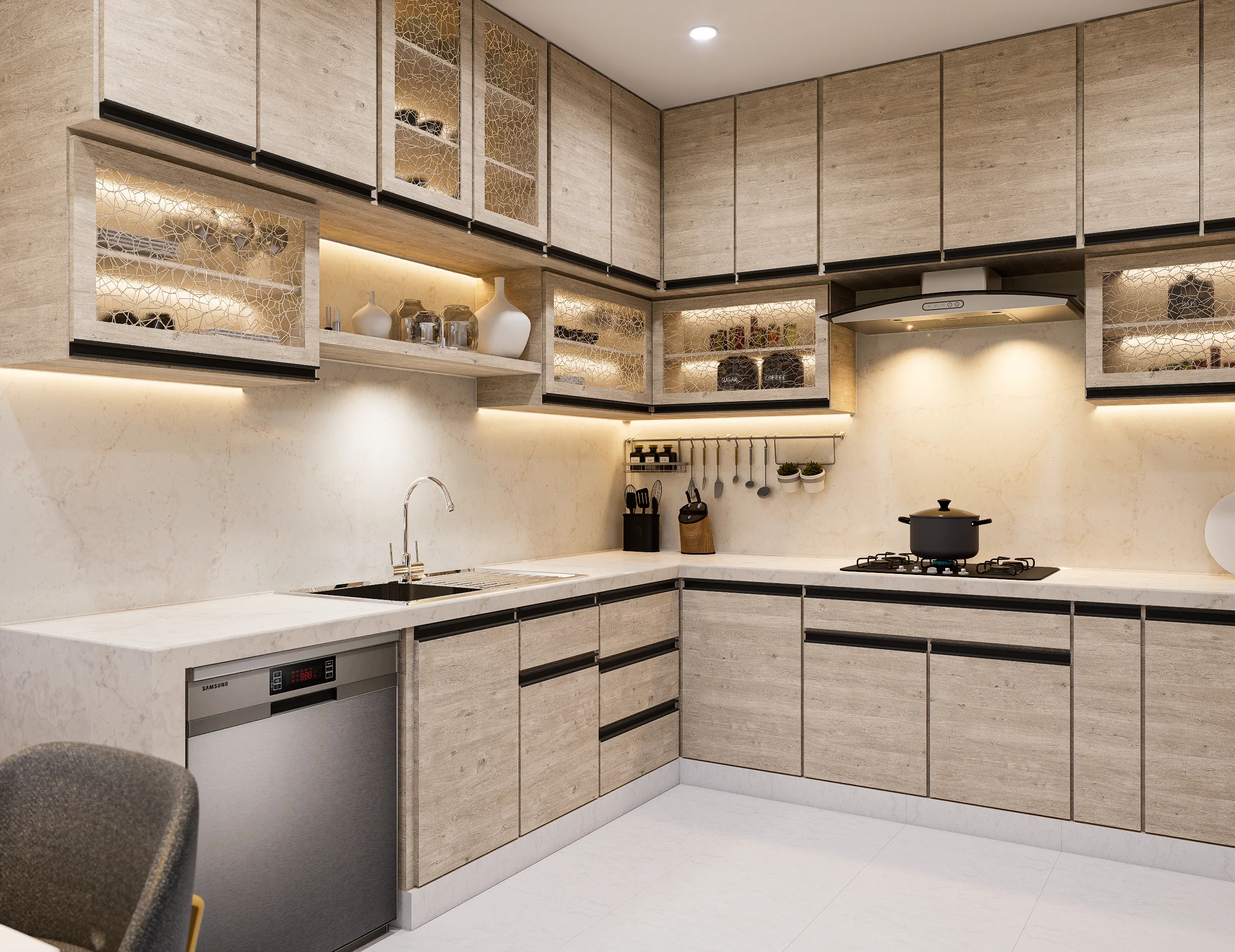 Artisan Wood Kitchen, Kitchens production work by Outframe Arc