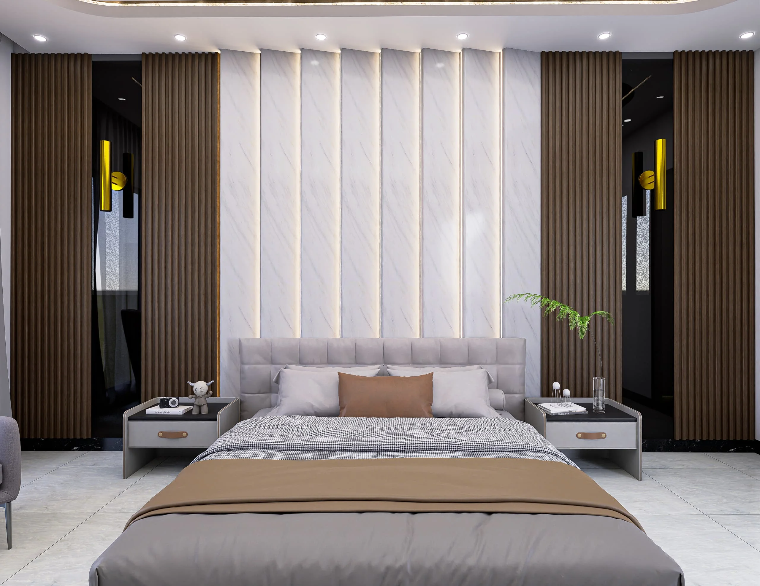 Executive Master Bedroom, Bedrooms production work by Outframe Arc
