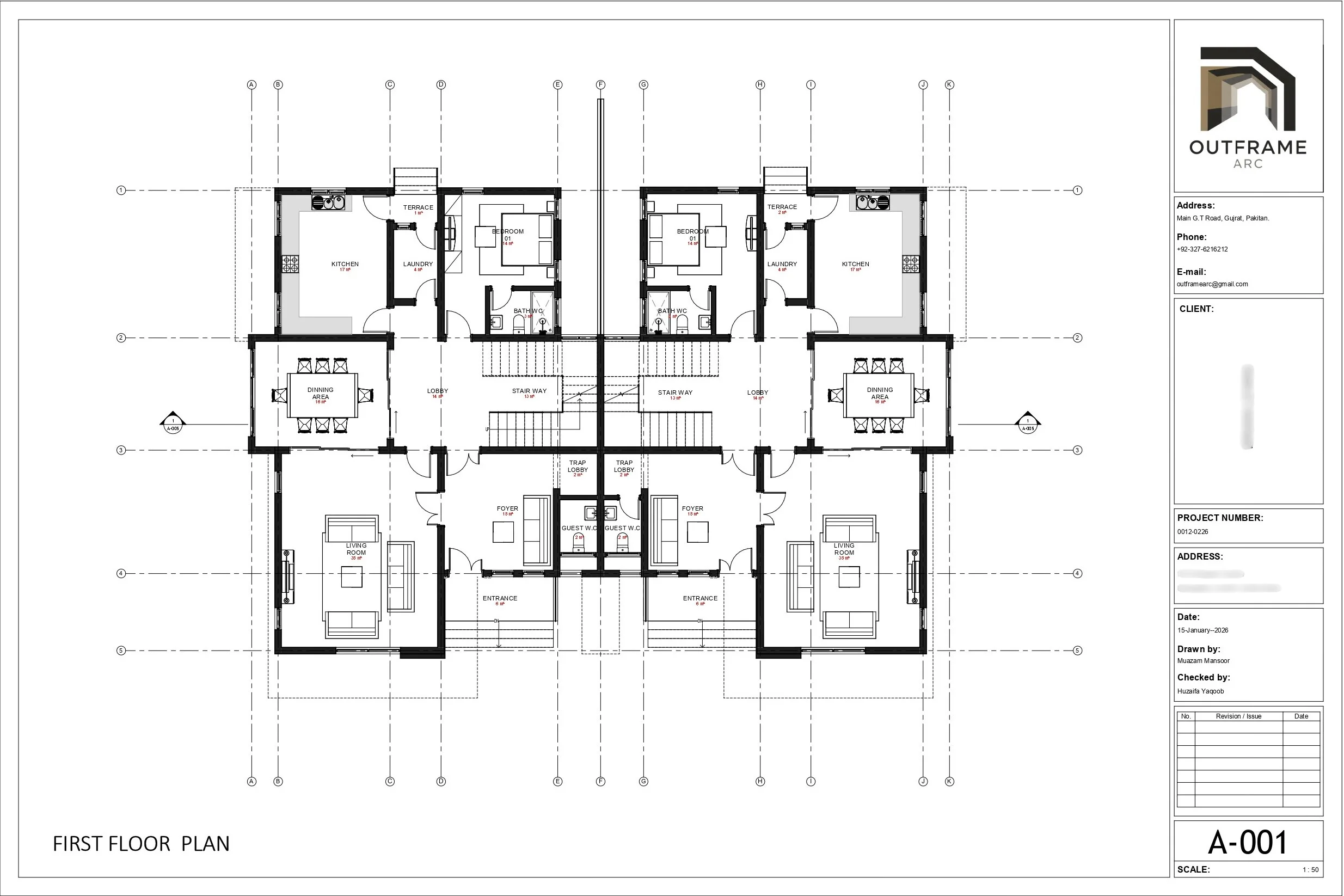 Semi-Duplex Plans, Documentation production work by Outframe Arc